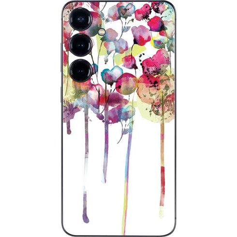 Painted Flowers Galaxy S25 Skin